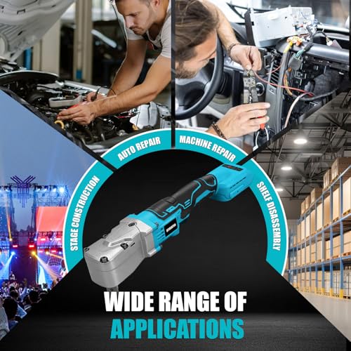 1/2" Right Angle Impact Wrench 206 ft-lbs for Makita 18V Tool | Brushless Motor, 280 Nm Torque, Tight Space Angle Head, Variable Speed Trigger, Auto Repair, Bare Tool Only - color: Makita