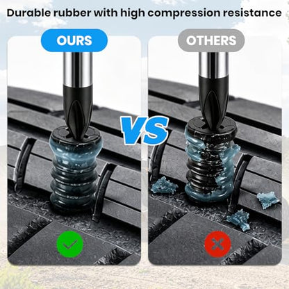 150 PCS Tire Repair Rubber Nail, 2 Size Vacuum Tire Plugs Kit | Quick Emergency Fix Without Disassembly, Repair Plugs for Car, Motorcycle, Bikes, Motorcycle, Truck - size: 150PCS