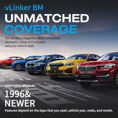 VGATE vLinker BM BT3.0 Bluetooth OBD2 Scanner for Car Diagnostic Scan Tool, Check Engine Light Code Reader, Wireless OBD2 Scanner Auto Diagnostic Scan Tool for Android & Windows (Not iOS) - size: vLinker BM+ BT3.0 (BM BT3.0) Android & Windows