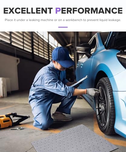 30PCS Absorbent Pads,Car Accessories Oil Cleanup Absorbers,Automotive Spill Mat for Absorbing Protecting,Drip and Spill Pads for Garage,Used for Oil,Water,General Wet Spill Cleanup
