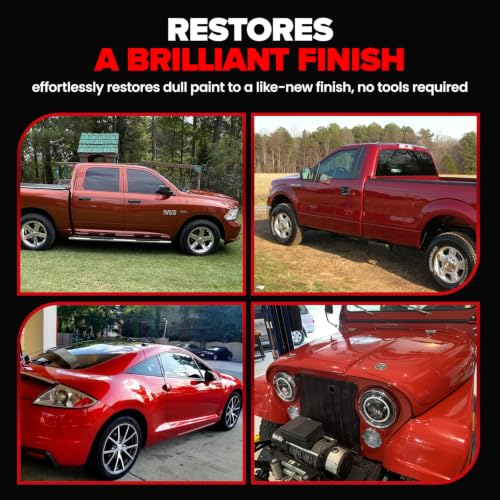 Carfidant Red Scratch & Swirl Remover Polish for Red Cars & Restorer | Car Scratch Remover - style: Red Scratch Remover Kit