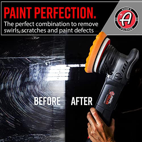 Adam's Polishes Swirl Killer 21mm Complete Polisher Kit (16 Item) - Orbital Polishing Paint Correcting Buffer Tool | Car Scratch Remover, Correcting Polish Black - size: Polishing Kit (16 Items)