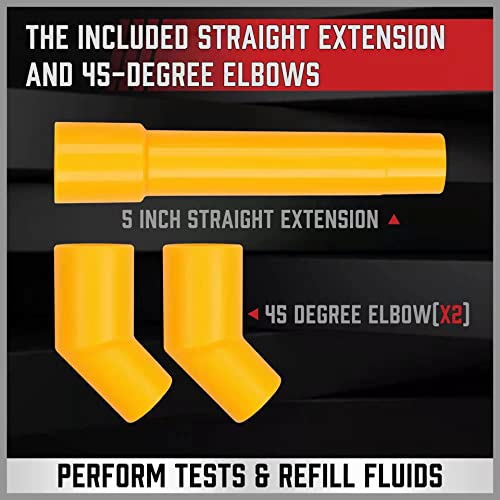 No-Spill Coolant Funel Kit Spill-Free Radiator Funnel Set Radiator Funnel Burping Kit Extra Funnels and Adapters for Universal Vehicle 15Pcs