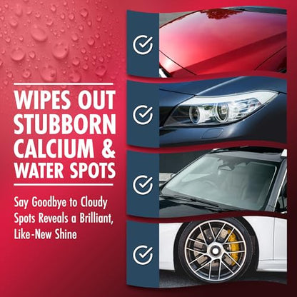Heavy Duty Wheel Cleaner and Water Spot Remover for Cars, 16 oz | Oil Film Remover, Acid Machine Cleaner, For Car Paint, Glass, and Metal, Multi-Purpose Hard Water Stain Remover