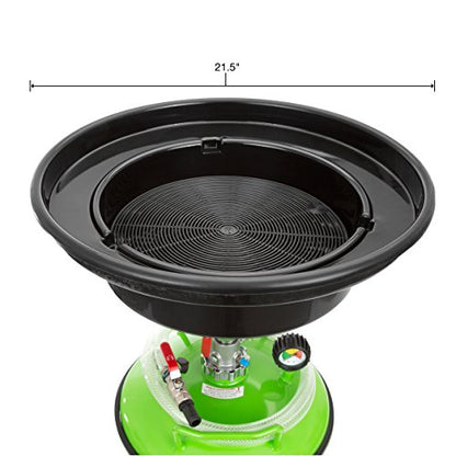OEMTOOLS 24861 21 Gallon Waste Oil Drain, Automotive Oil Container with Adjustable Oil Changing Funnel, Waste Oil Storage Tank, Motor Oil and Coolant Drain - style: 21 Gallon Oil Drain