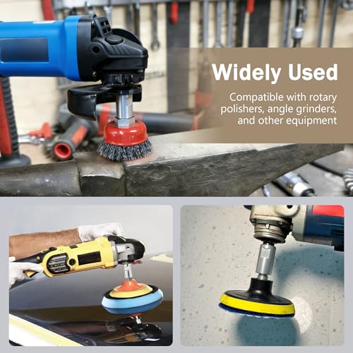 Airway Buff Extender, Airway Buffing Wheel Extension Shaft, 5/8"-11 Threads Arbor Extended Adapter, Universal Angle Grinder Attachments, for Aluminum Wheel Polishing Kit-1 Set - color: 5/8"-11 Threads Extender 1pc