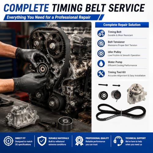 1.6/1.8L Timing Belt Kit Water Pump Fit For Chevy Aveo Cruze Sonic 2008-18 | Fit For Chevy Aveo Cruze Sonic Aveo5 Pontiac G3 Saturn Astra Suzuki Swift+ 2008-2018 TBK338 55574864 24422964 Water Pump Kit - size: Timing belt Water pump Kit GM 1.8L