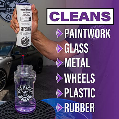 Chemical Guys, Maxi Suds II Foaming Car Wash Soap, Grape Scent, 1 Gallon | High-foam, pH-balanced suds for cannons, guns or buckets, gentle on wax and coatings - size: 128 Fl Oz (Pack of 1)