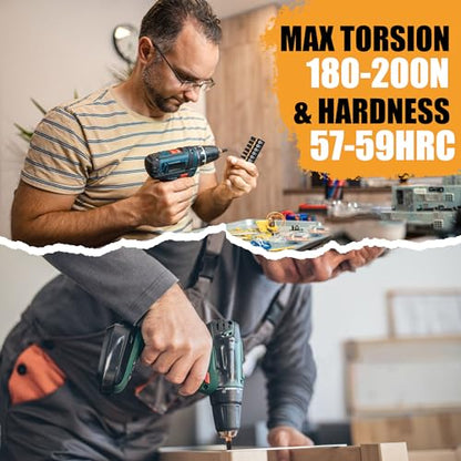 MulWark 14-Piece Security Torx Bit Set – T5-T40 Star Bits Set, 1'' S2 Steel Tamper-Resistant Bits with Magnetic Bit Holder, 1/4" Hex Shank – Christmas Gift, Holiday Tool Set, Xmas Stocking Stuffer - style: 1” Torx Bits 14 PCs