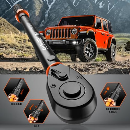 SUZUME Torque Wrench (25-250 Ft. Lb/ 32.5-325 N.m) 72 Tooth Dual-Direction Adjustable Torque Wrench 1/2 Drive with Dual-Scales ±3% High Accuracy 1/2 Torque Wrenches for Trucks - size: 25-250 Ft.Lb, style: 1/2-Inch