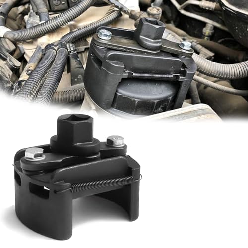 Oil Filter Wrench Removal Tool Adjustable Use for 2.36 inch to 3.15 inch, Durable Cap Spanner Tool Set with 2 Durable Non Slip Serrated Jaws Special Design