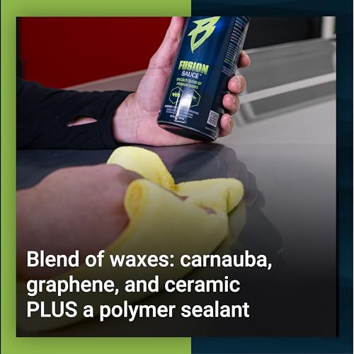Bling Sauce Platinum Fusion Sauce, Graphene & Ceramic Car Wax Blend, 24oz. | 4-in-1 carnauba, graphene, ceramic and polymer sealant delivers mirror gloss, UV defense and easy wipe-off protection - style: Fusion Sauce