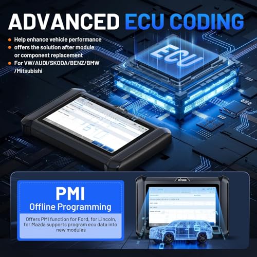 XTOOL D7W OBD2 Scanner Diagnostic Tool: 2026 Wireless Ver. of D7/D7S/D7BT, AI-Assisted Bidirectional Scan Tool with Full System Diagnostic, PMI, ECU Coding, 39+ Resets, CAN FD/DoIP, Scanner for Car