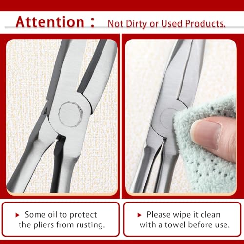 SPEEDWOX 16-Inch 20 Degree Extra Long Needle Nose Pliers Curved Nose Pliers Angle Long Needle Nose Pliers Long Nose Pliers Long Reach Pliers Long Reach Tool Long Pliers Angled Needle Nose Pliers - style: 20 Degree
