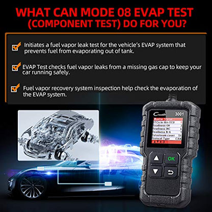 LAUNCH Creader 3001 OBD2 Scanner-2025 Upgrade Ver. Engine Fault Code Reader,Support O2 Sensor,Lifetime Free Update,Scanner for All OBDII Protocol Cars Since 1996