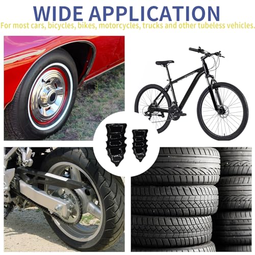 Tire Repair Nails 70PCS, Rubber Screw in Tyre Repair Screws Plugs Flat Tire Fix Rubber Nail Kits Heavy Duty Vacuum Tyre Tool with Screwdriver Box for Car Motorcycle Truck Jeep Puncture (35S+35L)