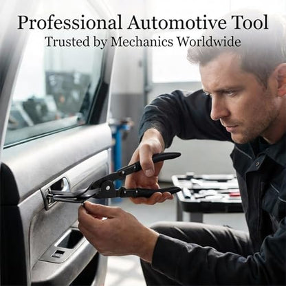 Automotive Panel Clip Pliers - Car Panel Upholstery Trim Clip Removal Tool Plier, Interior Clip Fastener Rivet Push Pin Panel Pliers, Repair Tool for Car Vehicle Dashboard Clip Remover Plier - color: Black