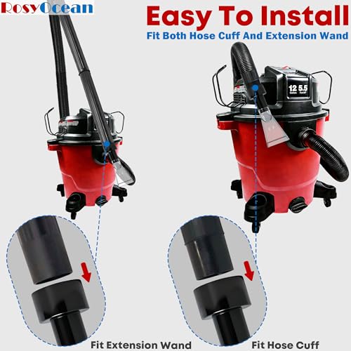 Universal Compatible with All Shop Vacs Extractor Attachment with 2-1/2" & 1-7/8" & 1-1/4" Adapters Auto Detailing Vacuum Cleaner Extraction Accessories for Upholstery & Carpet Cleaning - size: Small