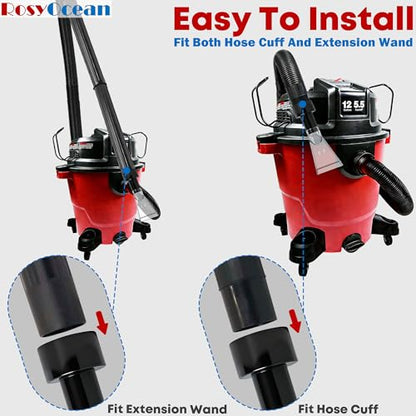 Universal Compatible with All Shop Vacs Extractor Attachment with 2-1/2" & 1-7/8" & 1-1/4" Adapters Auto Detailing Vacuum Cleaner Extraction Accessories for Upholstery & Carpet Cleaning - size: Small