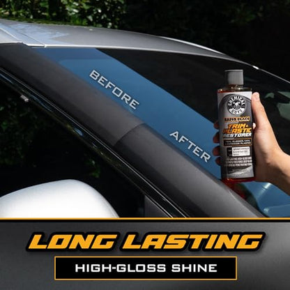 Chemical Guys, Black Trim Restorer Gel Kit for Exterior Plastic & Rubber | Controlled gel restores a deep black finish to faded exterior trim, plastic and vinyl, with an applicator - style: Kit