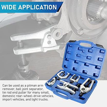 ATPEAM 5pcs Ball Joint Separator Pitman Arm Puller | Tie Rod End Tool Set for Front End Service, Splitter Removal Kit