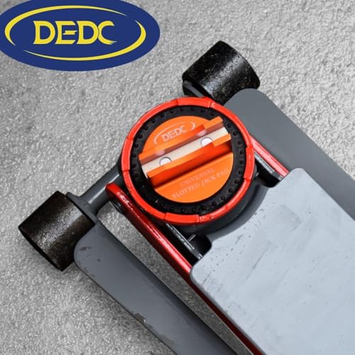 DEDC Universal Aluminum Grooved Magnetic Jack Pad, Jacking Puck Pinch Weld Frame Rail Adapter, Oil Change Mush Haves, Change Tire Repair Tires Oil Must Have, for Car SUV Truck Pickup Sedan MPV Wagon - color: Orange 1 Pc