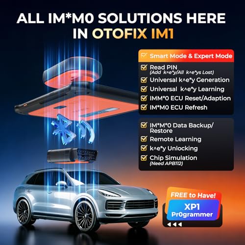 OTOFIX All System Diagnostic Scan IM1 with Pr0*Grammer Tool XP1, Bidirectional Diagnostic Scanner, Ke*y IM/M0 Tool for car, Report Management, 3000+ Active Tests, 40+ Services
