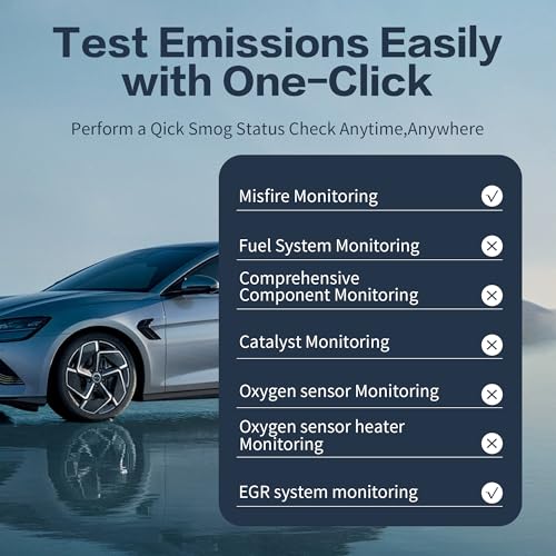 YAODHAOD OBD2 Scanner Bluetooth for iPhone iOS Android Windows Wireless Car Diagnostic Scan Tool, ELM327 OBDII Fault Diagnostic Code Reader, Check Engine Light Reset, Live Data (Bluetooth)