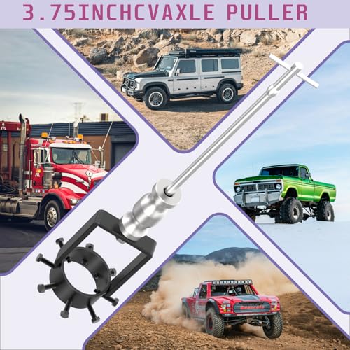 Universal CV Axle Removal Tool Set with Inner CV Axle Puller Tool with 5/8"-18 Slide Hammer and 3.75 inch CV Axle Shaft Puller Tool Kit and Pry Bar Wrench Adaptor Head - style: 3-in-1