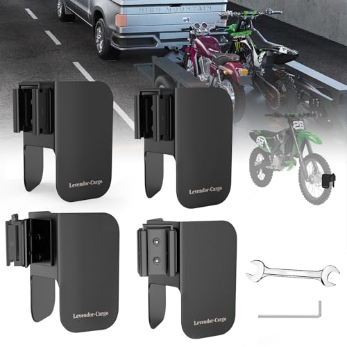 4 Pack E-Track Dirt Bike Wheel Chock Supports tire up to 6",Black,Heavy Duty 10 Gauge Steel E-Track Wheel Chock for Motorcycle,E-Track Wheel Chock for Trailer & Trucks & Garage,E-Track Accessories - color: 4 pack