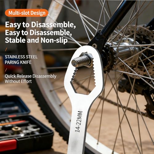 2 Packs Self Adjusting Wrench Set Dual Ended - Multifunctional Tool for Auto Repair and DIY Projects - color: Black(2pcs), size: 16cm