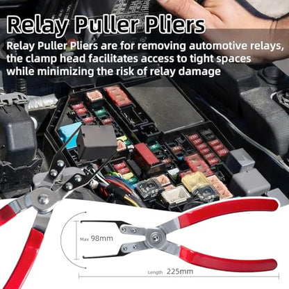 8 Pieces Electrical Disconnect Pliers for Cars, Automotive Electrical Plug Connector Disconnect Tool and Connector Separator and Hose Clamp Pliers - style: Electrical Disconnect Pliers Set 8