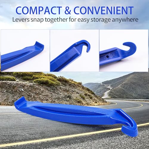 Tire Lever Bicycle Repair Tools Tyre Lever Tire Removal Tool for Tire Removal and Installation, Fits Most Bicycle Tires - color: 3 Pack Blue