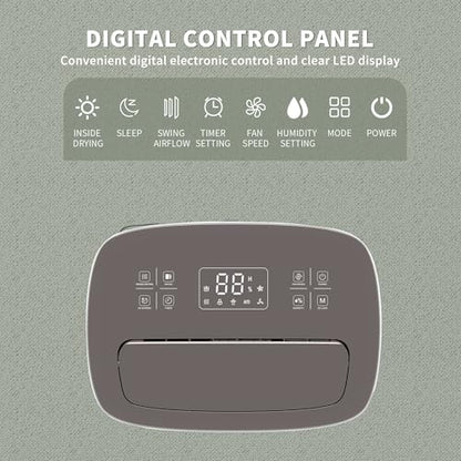 Shinco 86 Pints Dehumidifier for Home and Basements, 5000 Sq.Ft Dehumidifiers with Drain Hose, Auto or Manual Drainage, Auto Defrost, Quietly Remove Moisture, Intelligent Humidity Control, 24HR Timer - color: 5,000 Sq.Ft with Drain Pipe
