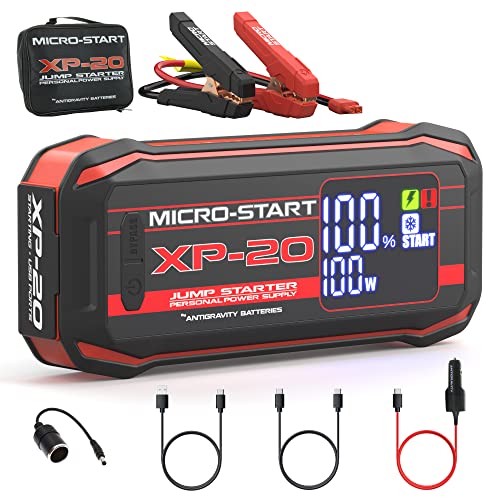 Antigravity Batteries 2000A Jump Starter – 12V Lithium Battery Booster Pack, Portable Jump Box, for up to 10.0L Gas & 8.0L Diesel Engines