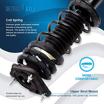 Detroit Axle - 2 Rear Ready Struts for Chevy Classic Malibu Pontiac Grand AM Olds Alero Cutlass Struts w/Coil Spring Assembly Replacement Quick Install Ready Struts Shocks Assembly - size: 171686 x2/PAIR