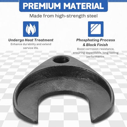 Inner CV Axle Removal Tool 48mm with Nut for Front Wheel Drive Vehicles | Front Wheel Drive Axle Pulley Attachment Fits Slide Hammers with 5/8-inch x 18 Threads, CV Joint Fork Removal Adapter