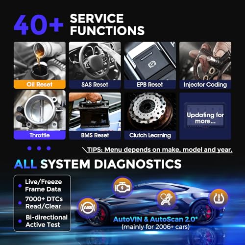 OTOFIX D1 Max2 OE Full System Diagnostics Scanner with 2-Years Free Update, 2026 New Bi-Directional Scan Tool for Car, 40+ Service Functions, Advanced ECU Coding, 10000+ Car Coverage, V.A.G Guided