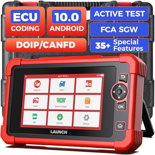 LAUNCH X431 CRP919X Elite CANFD & DOIP Diagnostic Tool, 2025 ECU Coding, FCA AutoAuth, Bidirectional Scan Tool, V.A.G Guided, 35+ Reset, All Systems Diagnostic Scanner, 150+ Brands Car Scanner