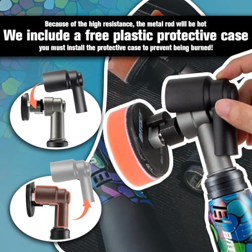 BATOCA S6 Mini Cordless Polisher for Car Detailing 2x2.0Ah Batteries, 0mm Rotary Buffer, 12mm Dual Action Polisher 1-3 Inch, 2 Different Speeds Heads Systems, 4.2k-21k or 1-5k RPM Graffiti Style - size: Graffiti Style with 2 batteries