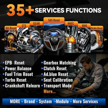 MUCAR 892BT AI Bi-Directional OBD2 Scanner, Full System OBD2 Scanner Diagnostic Tool,35 Services,ECU Coding,FCA Autoauth,CANFD&DOIP,for Car Owners, DIYer, Technicians, Inspectors, Trainees and Others