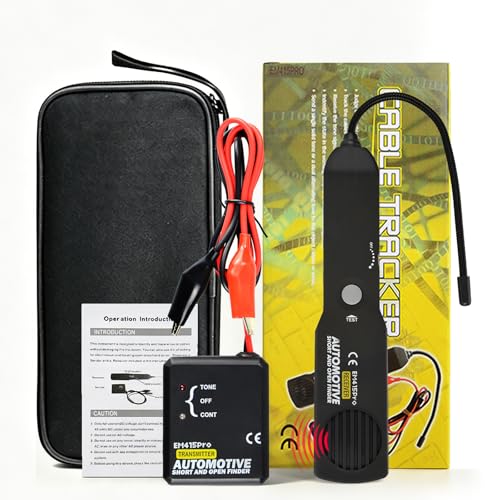 EM415Pro Automotive Wire Tracer Electrical Tool-Car Circuit Breaker Finder, Auto Circuit Fault Probe Tester, 6-42V Low-Voltage Open & Short Circuit Cable Tracker for Cars Truck Boat Trailers