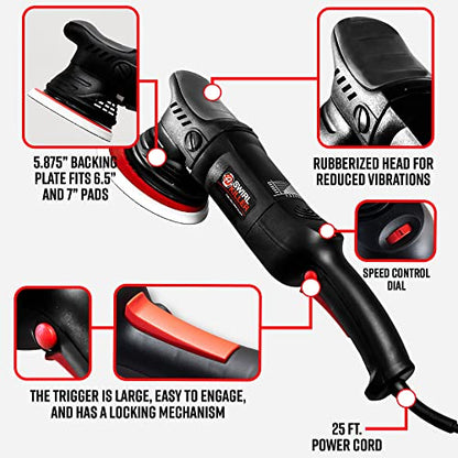 Adam's Polishes Swirl Killer 21mm Complete Polisher Kit (16 Item) - Orbital Polishing Paint Correcting Buffer Tool | Car Scratch Remover, Correcting Polish Black - size: Polishing Kit (16 Items)