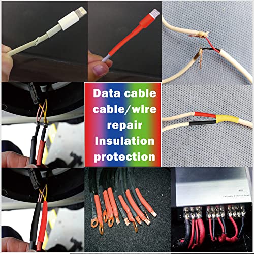 Heat Gun for Shrink Tubing - 328pcs 2:1 Wiring Heat Shrink tubing + 300W Shrink wrap Heat Gun with Case. - size: Shrink Ratio 2:1 with case