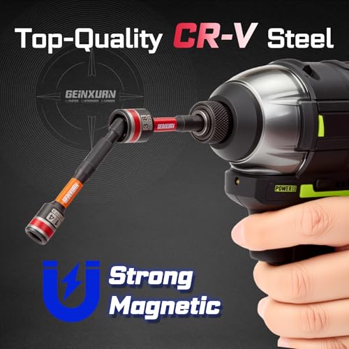 Geinxurn 21 Pieces Tool Kit Include Mini Ratchet Wrench, S2 Steel Screwdriver Bit, Mini Screwdriver Handle, Magnetic Locking Bit Holde, Socket Wrench Nut Driver Set. Portable Hand Tools Set for Repair - style: RM021-US