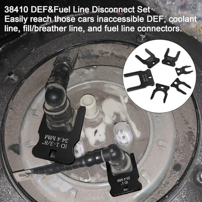 DEF&Fuel Line Disconnect Tool Set, DEF Line Disconnect Tool | Easy Access to Breather/Fuel/Coolant/DEF,Compatible with 2012+ Ford Chevy Silverado Tahoe Suburban GMC Sierra Yukon