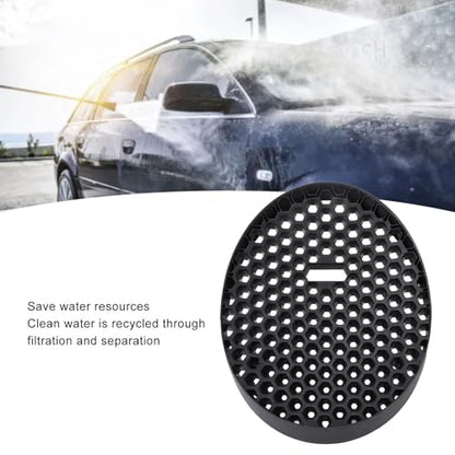 Efficient and Rugged Car Wash Bucket Insert for Dirt and Sediment Separation, Ideal for Auto Detailing (Black) - color: Black