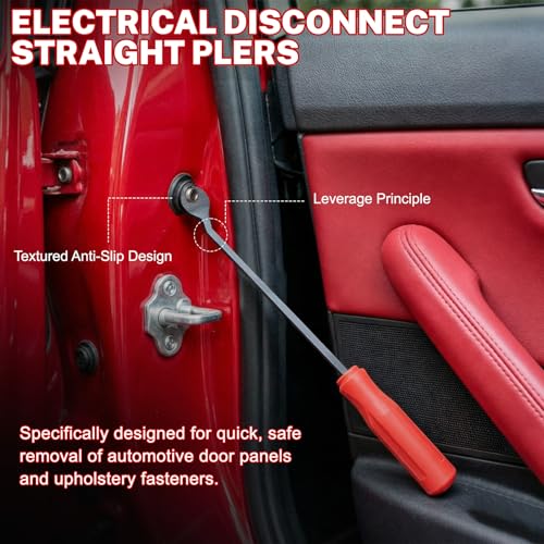 9 PCS Automotive Electrical Disconnect Pliers Kit, High-Carbon Steel Electrical Terminal Connector Separator Removal Clip Set with 37960/37980 Plier, Auto Test Pen, Terminal Pin Repair Tool - size: 9Pcs Connector Disconnect Pliers Kit