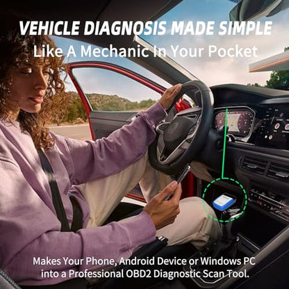 VGATE vLinker BM BT3.0 Bluetooth OBD2 Scanner for Car Diagnostic Scan Tool, Check Engine Light Code Reader, Wireless OBD2 Scanner Auto Diagnostic Scan Tool for Android & Windows (Not iOS) - size: vLinker BM+ BT3.0 (BM BT3.0) Android & Windows