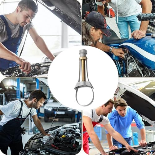 Adjustable Oil Filter Removal Strap Wrenchs Tool, 2025 New Strap Wrenchs Heavy Duty Oil Filter Tool, 2 In 1 Universal Multifunctional Oil Filter Removal Too For Car, Truck, Excavators